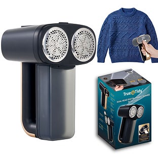 True & Tidy Dual Head Digital Fabric Shaver - Black
